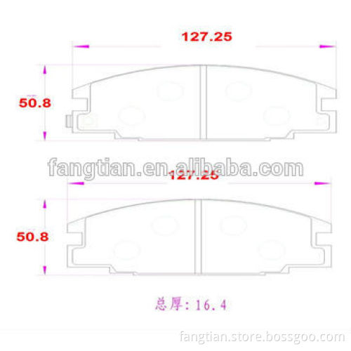 Asbestos-free Drilled Brake Pads For Toyota Car From China